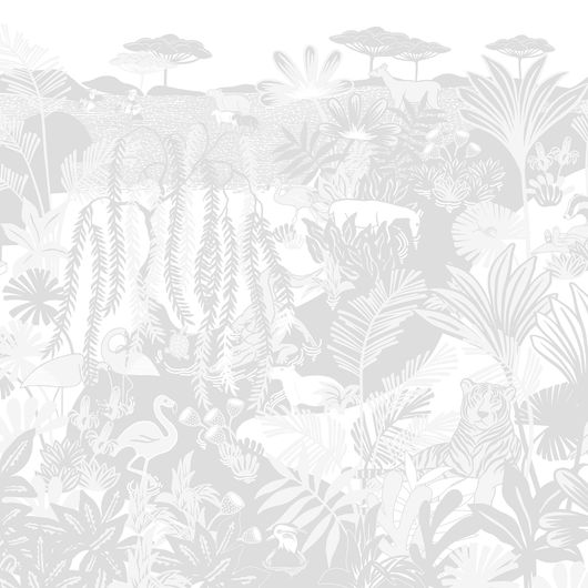 Панно "Kipling" арт.ETD22 001, коллекция "Etude vol.2", производства Loymina, с изображением растений и животных, купить панно онлайн, онлайн оплата